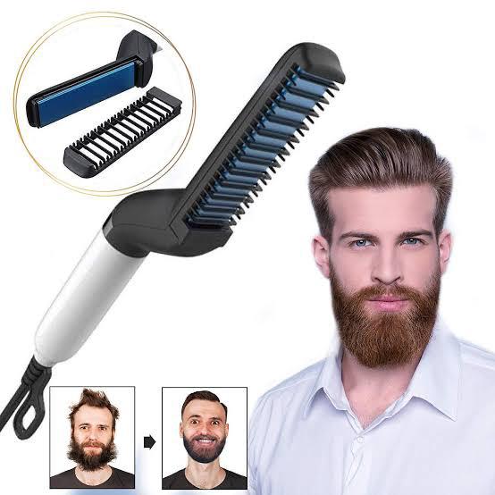 Men's Quick Hair & Beard Straightener Comb: Multifunctional Styling Tool