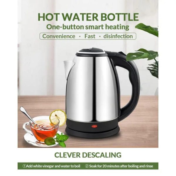 Premium 2.0L Electric Kettle: Elegant Design for Hot Tea and Coffee
